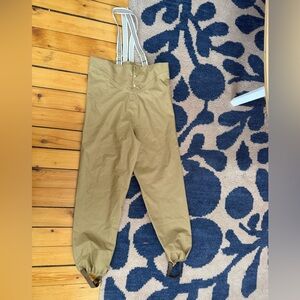 Fairechild nwot waterproof rain bib pant Suspenders 8-10y